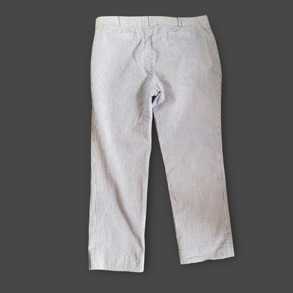 Brooks Brothers Natalie Seersucker Crop Pants - Picture 7 of 12